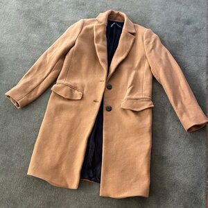 Zara Women's Long Tan Coat